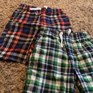 Boys Plaid shorts set